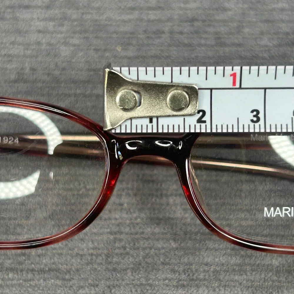 Mario Martinelli Burgundy Tortoise Oval Y2k Eyeglass Frames 48-16 31924